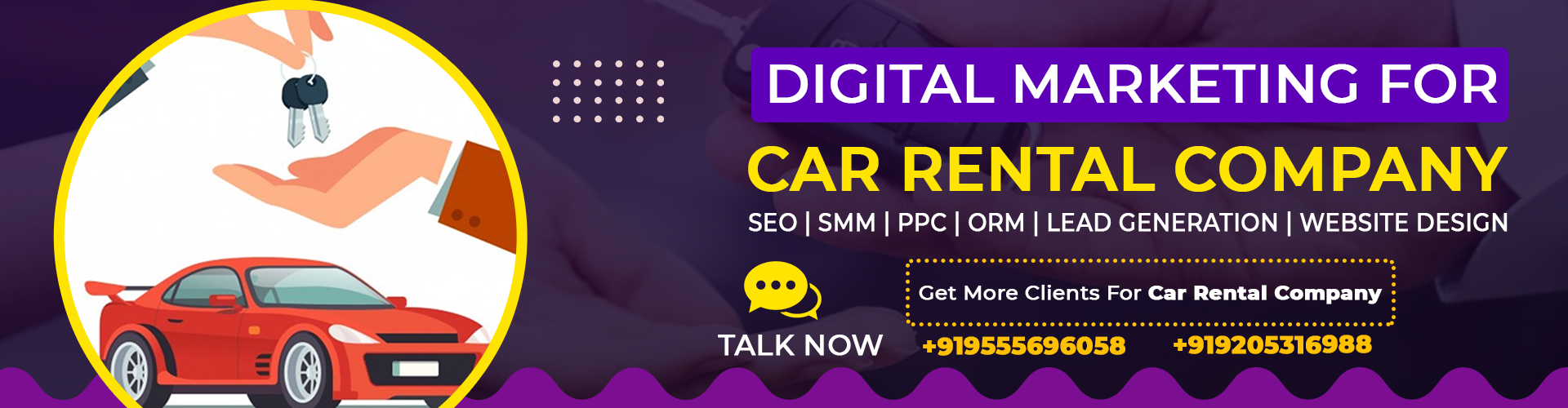 digital marketing for car rental company